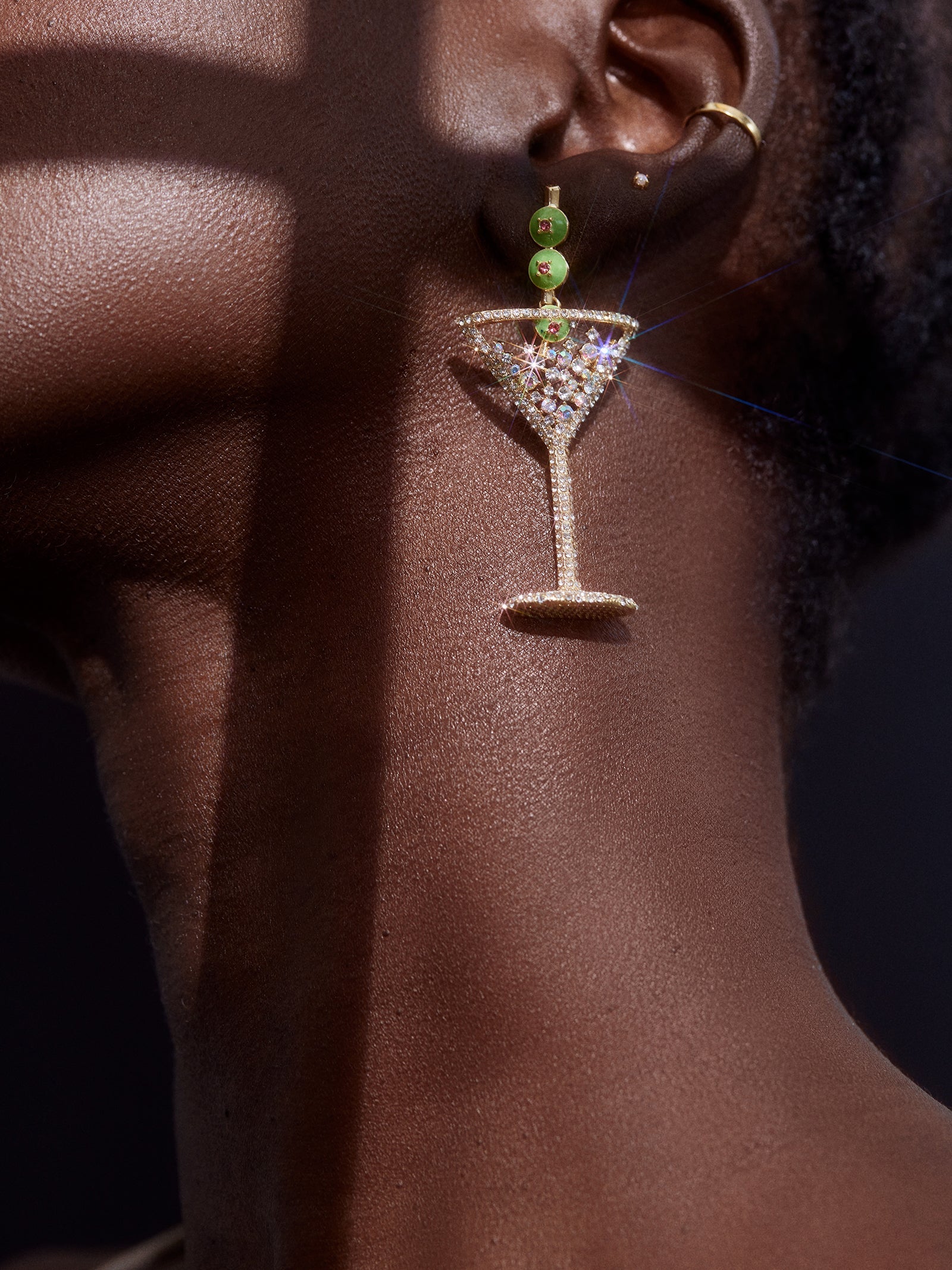 Pimento Memento Martini Earrings - Martini