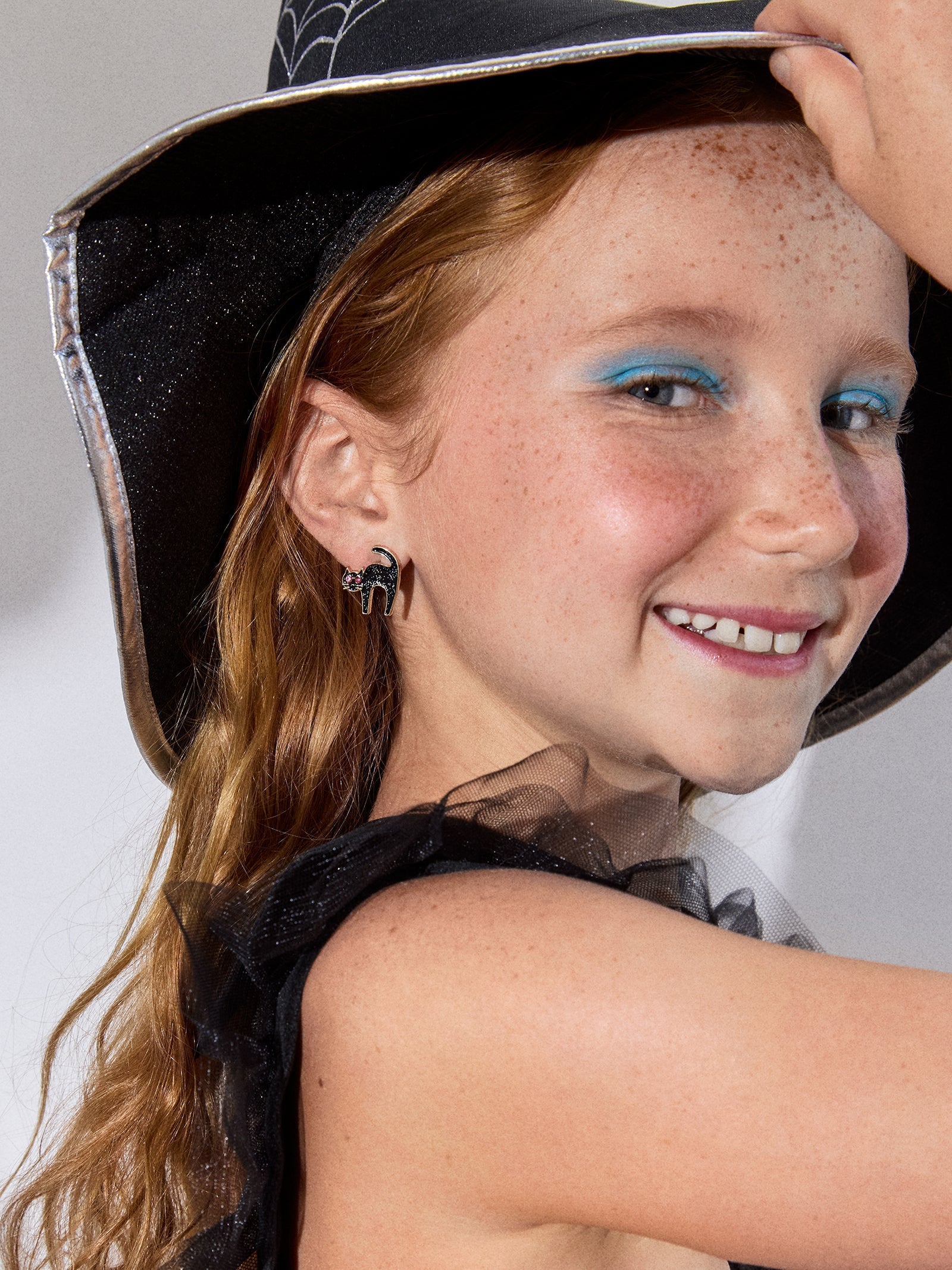 Spooky Season Kids' Earring Set - Witches Hat