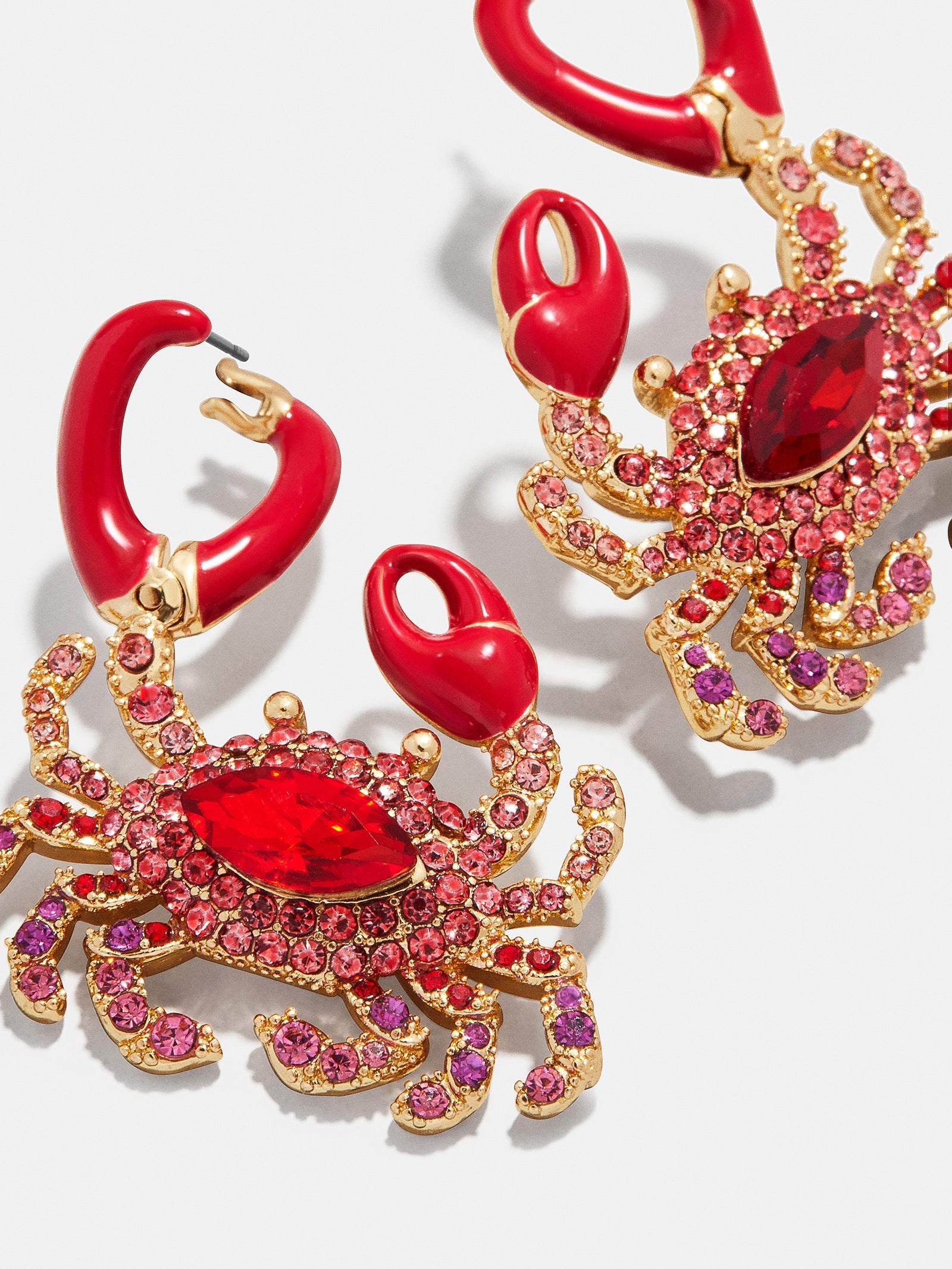 In A Pinch Crab Earrings - Red