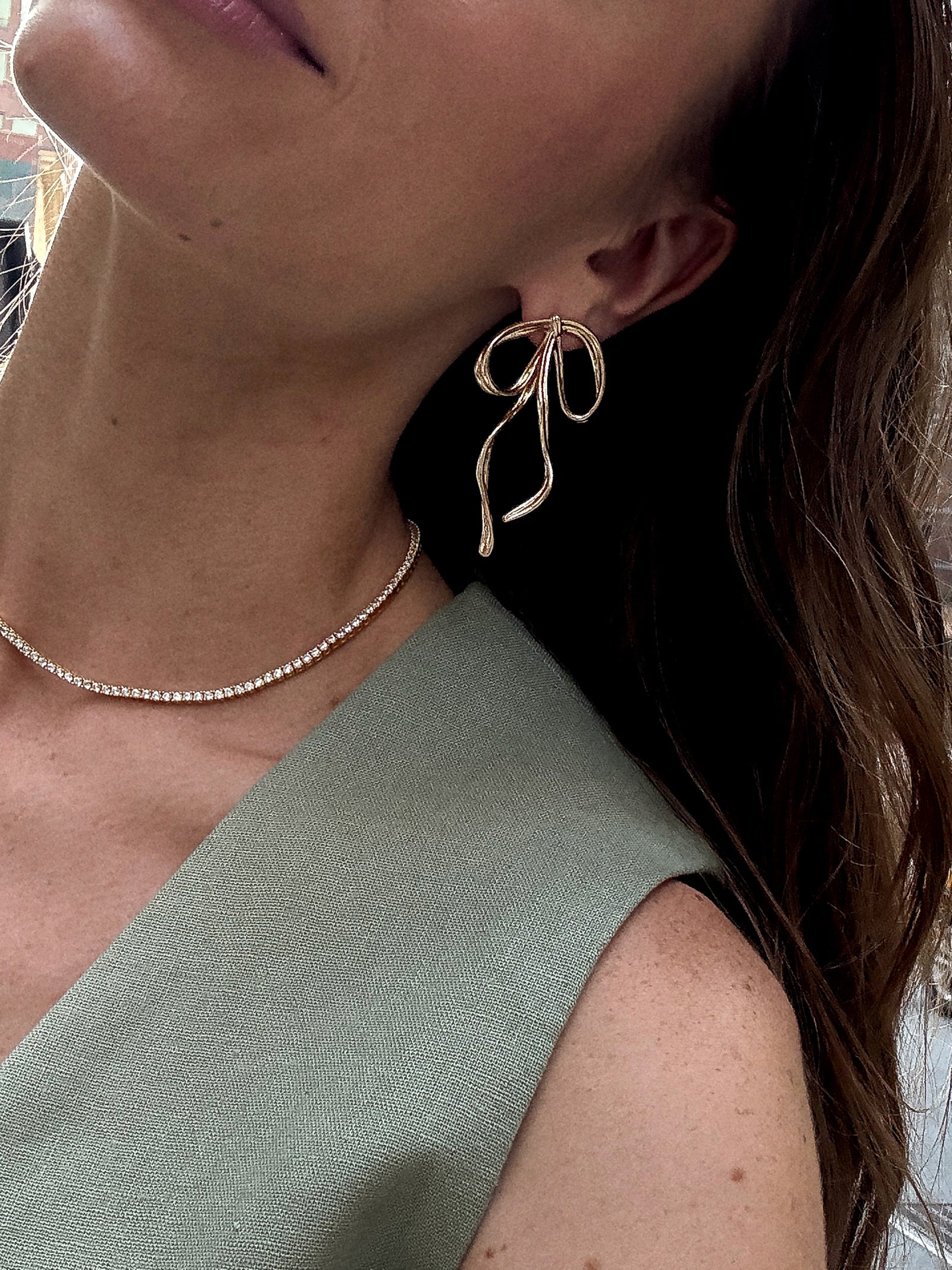 Louisa Bow Earrings - Gold