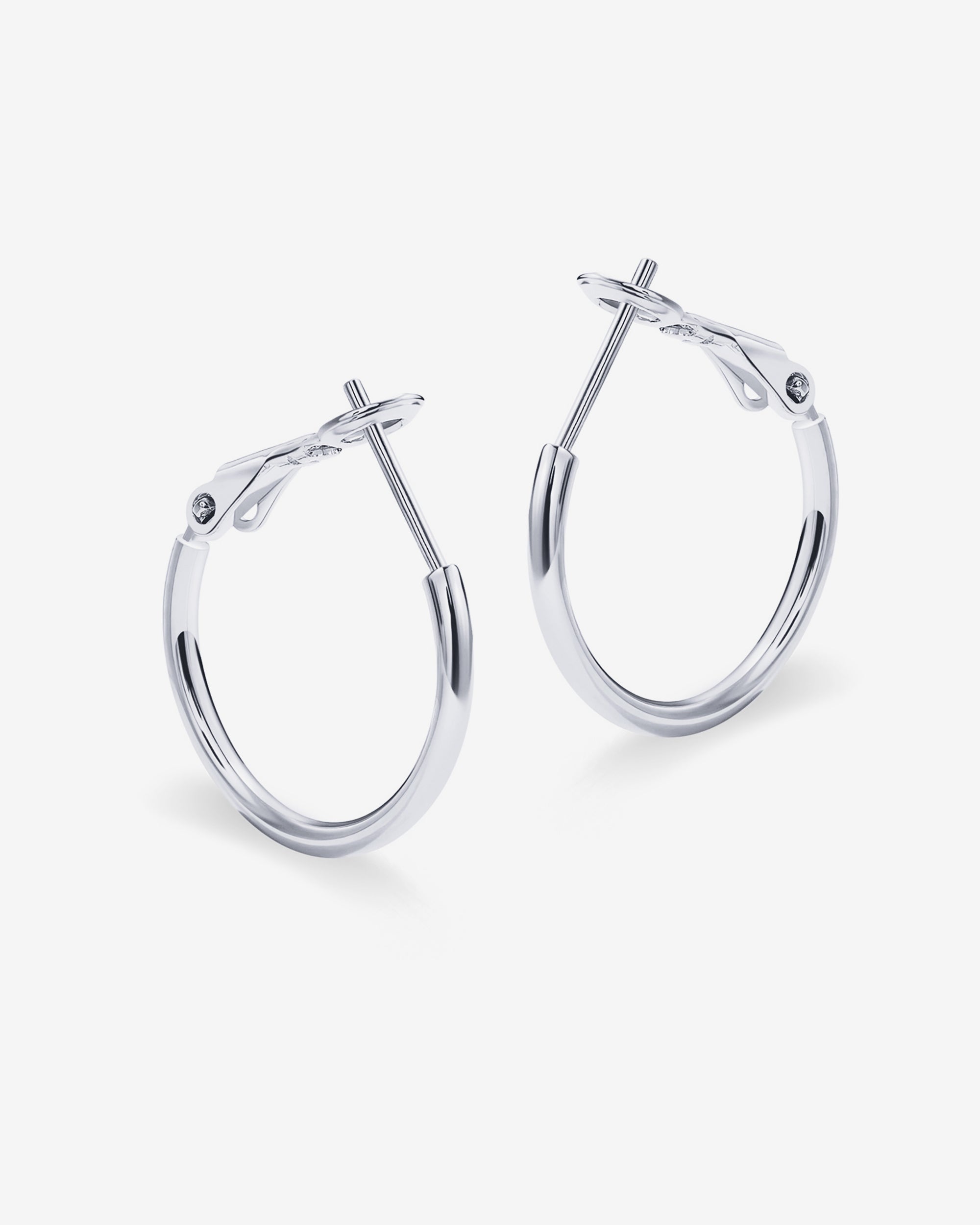 Clasp Back Thin Hoops