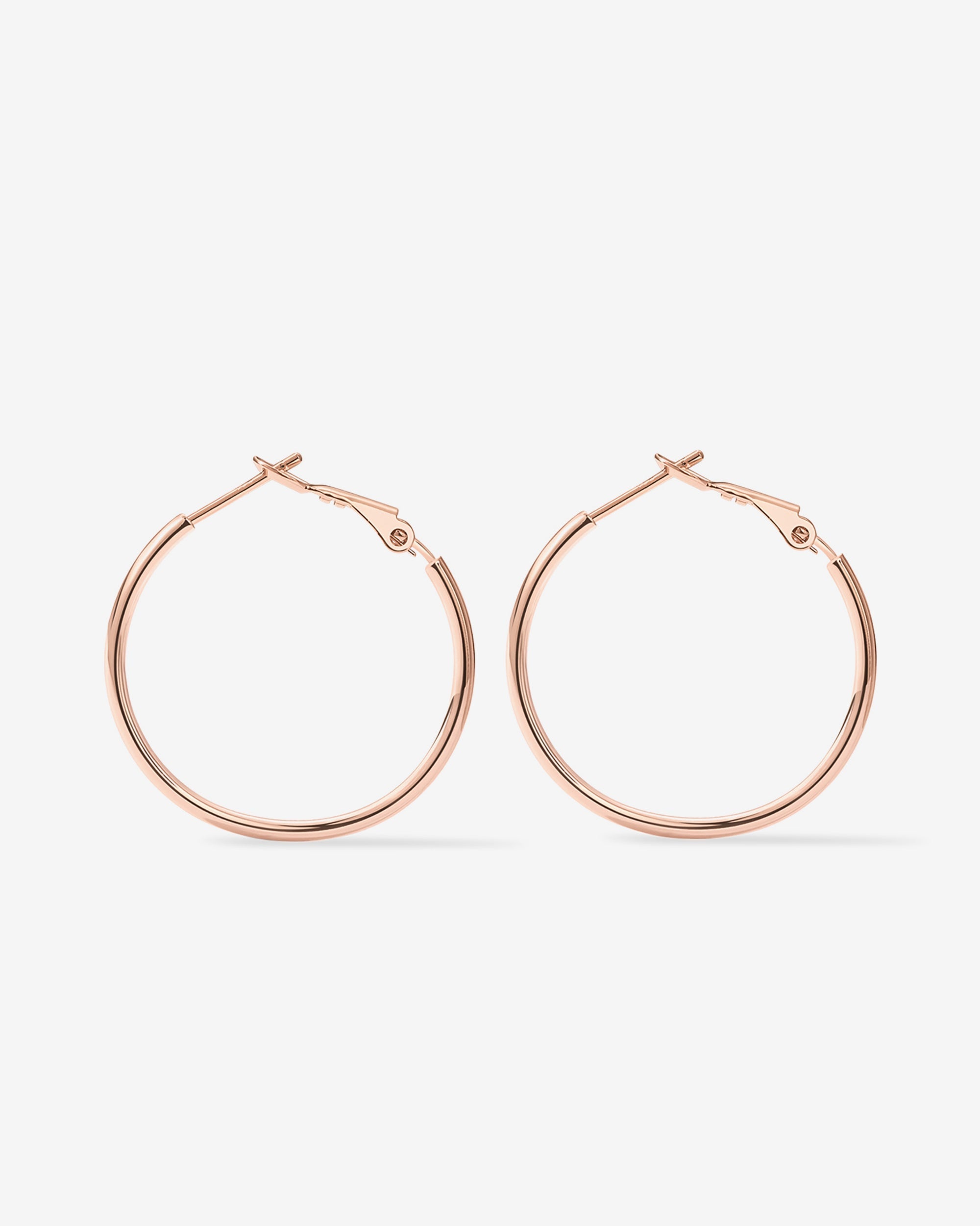 Clasp Back Thin Hoops