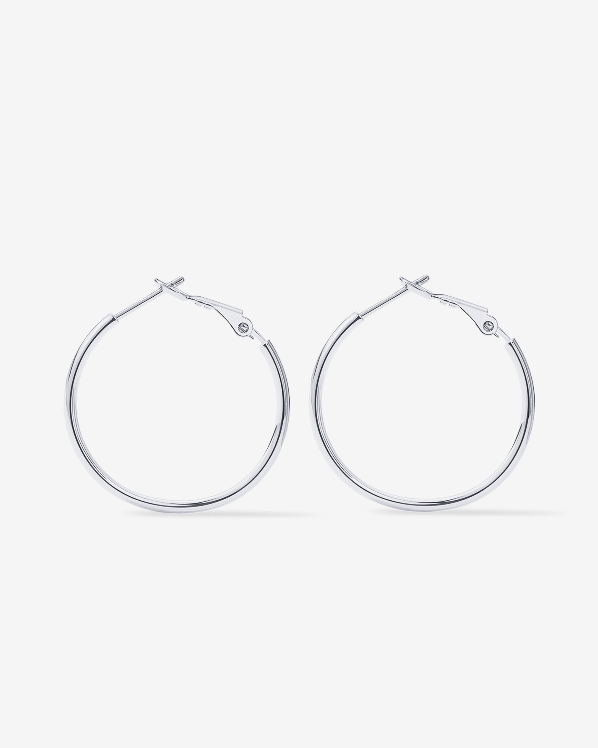 Clasp Back Thin Hoops