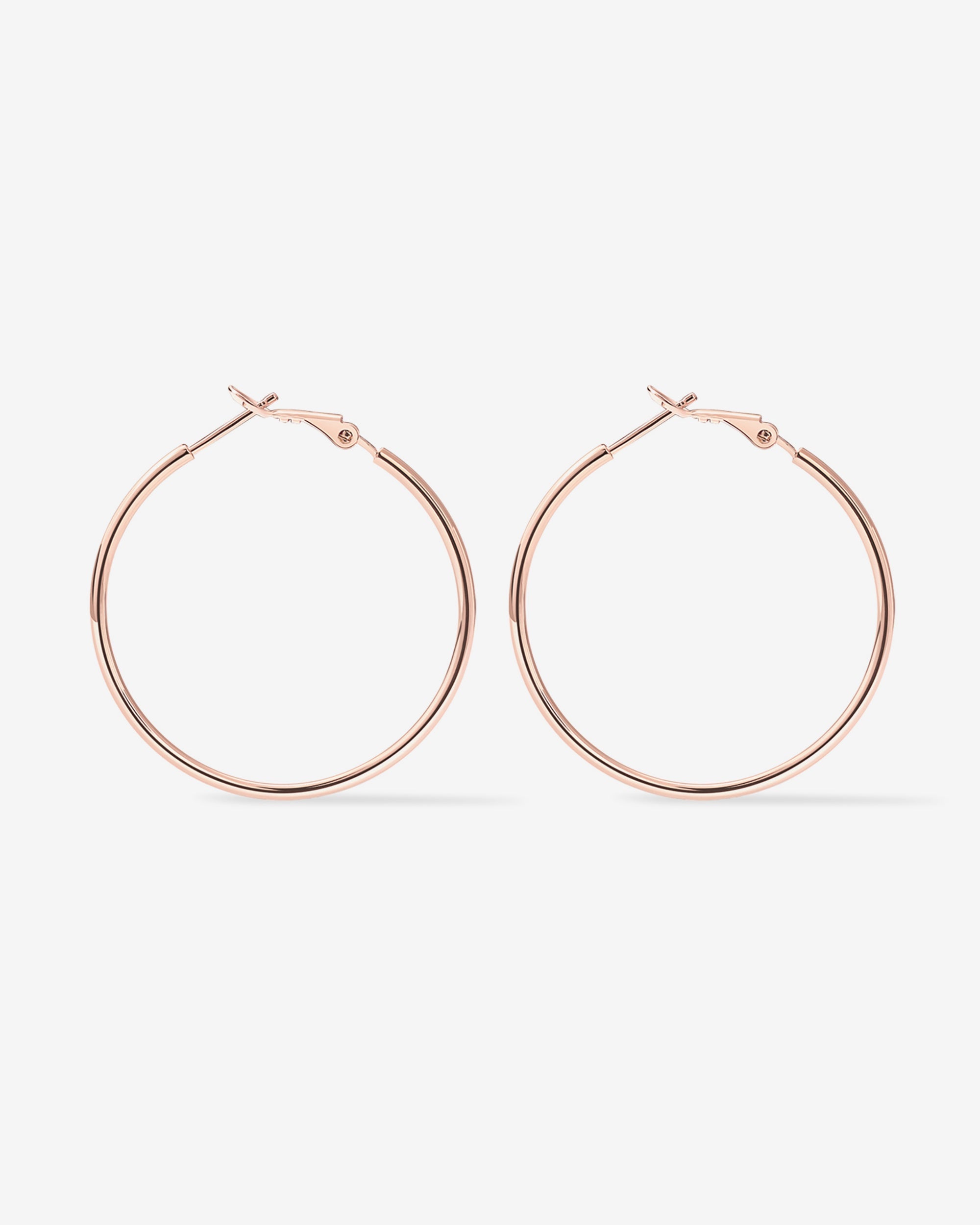 Clasp Back Thin Hoops