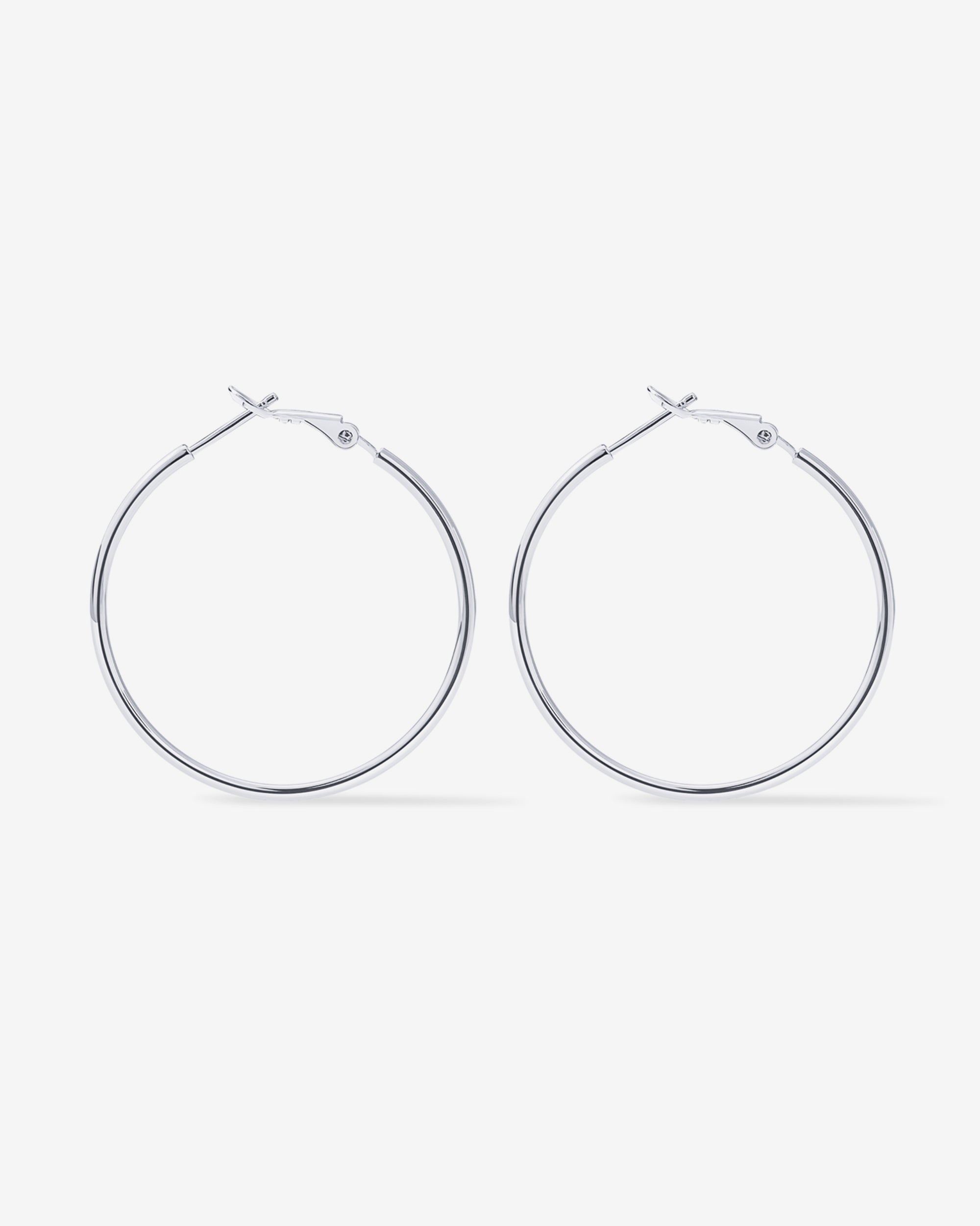 Clasp Back Thin Hoops