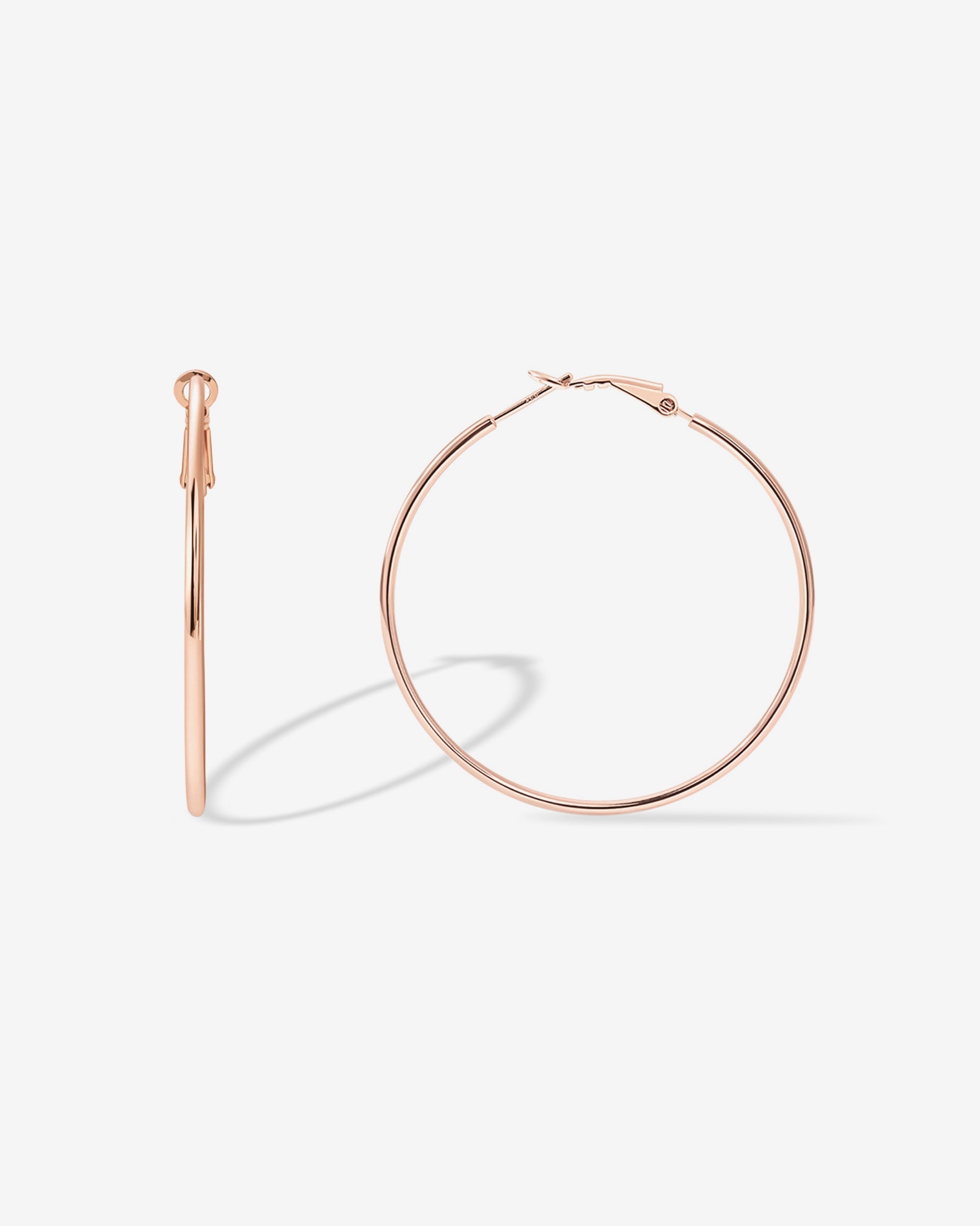Clasp Back Thin Hoops