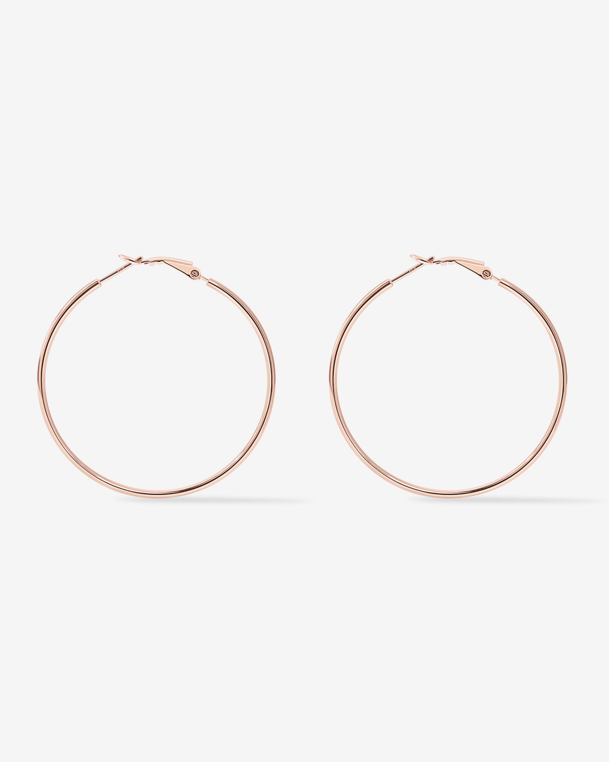 Clasp Back Thin Hoops