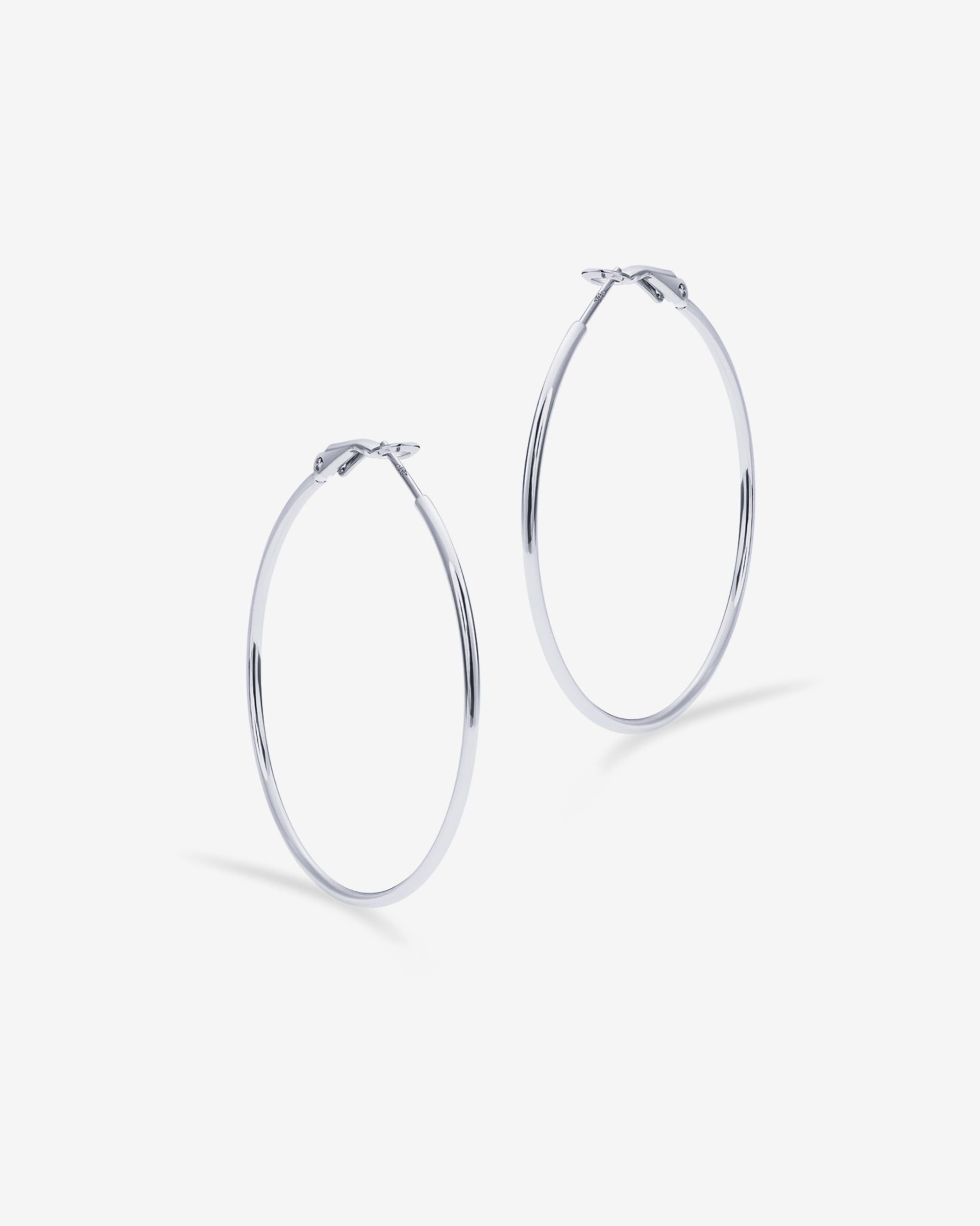 Clasp Back Thin Hoops