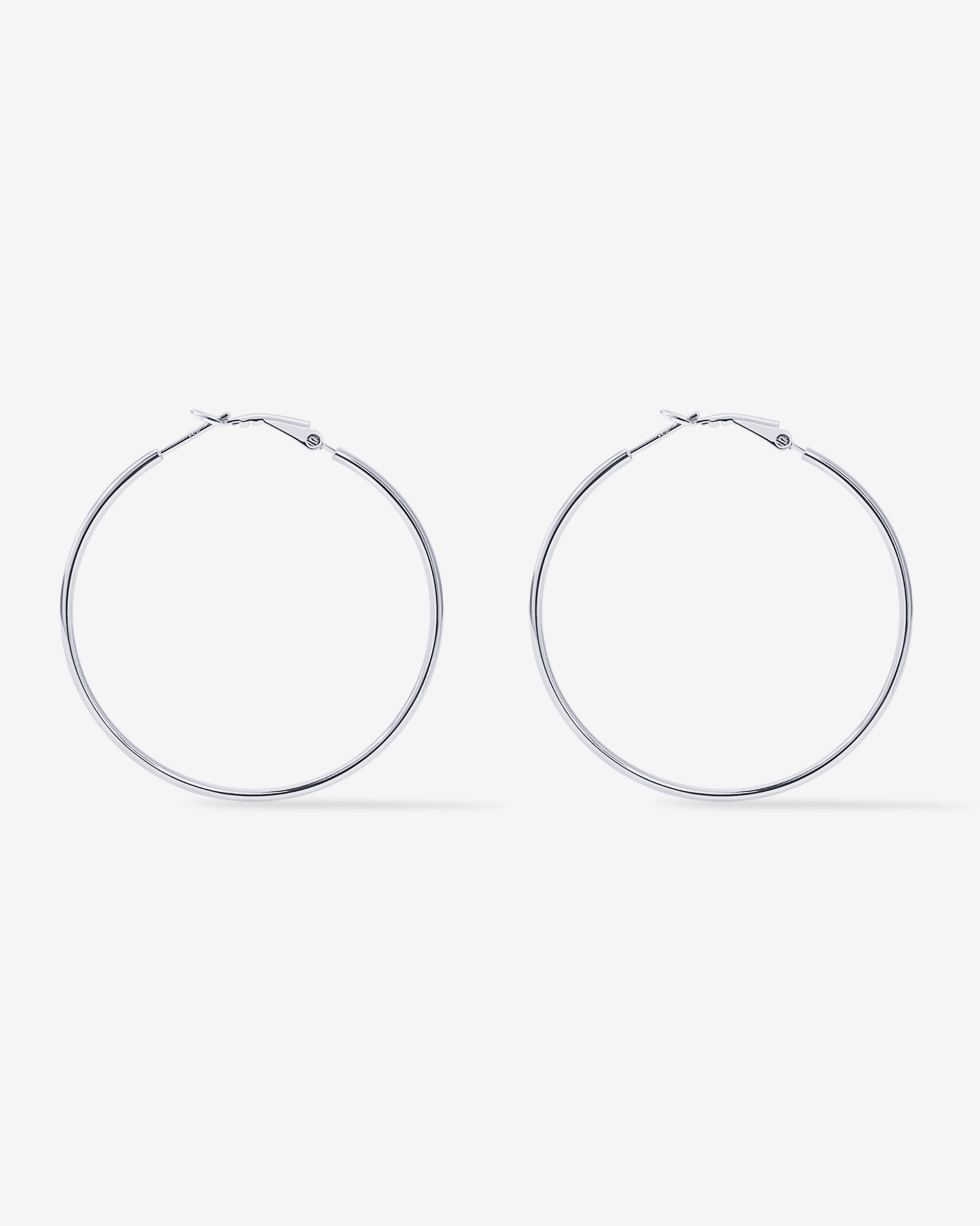 Clasp Back Thin Hoops
