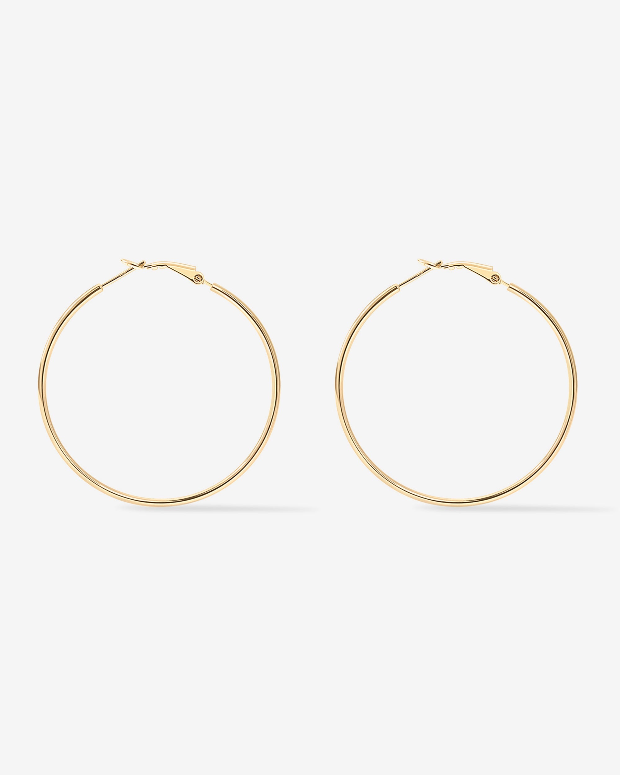 Clasp Back Thin Hoops