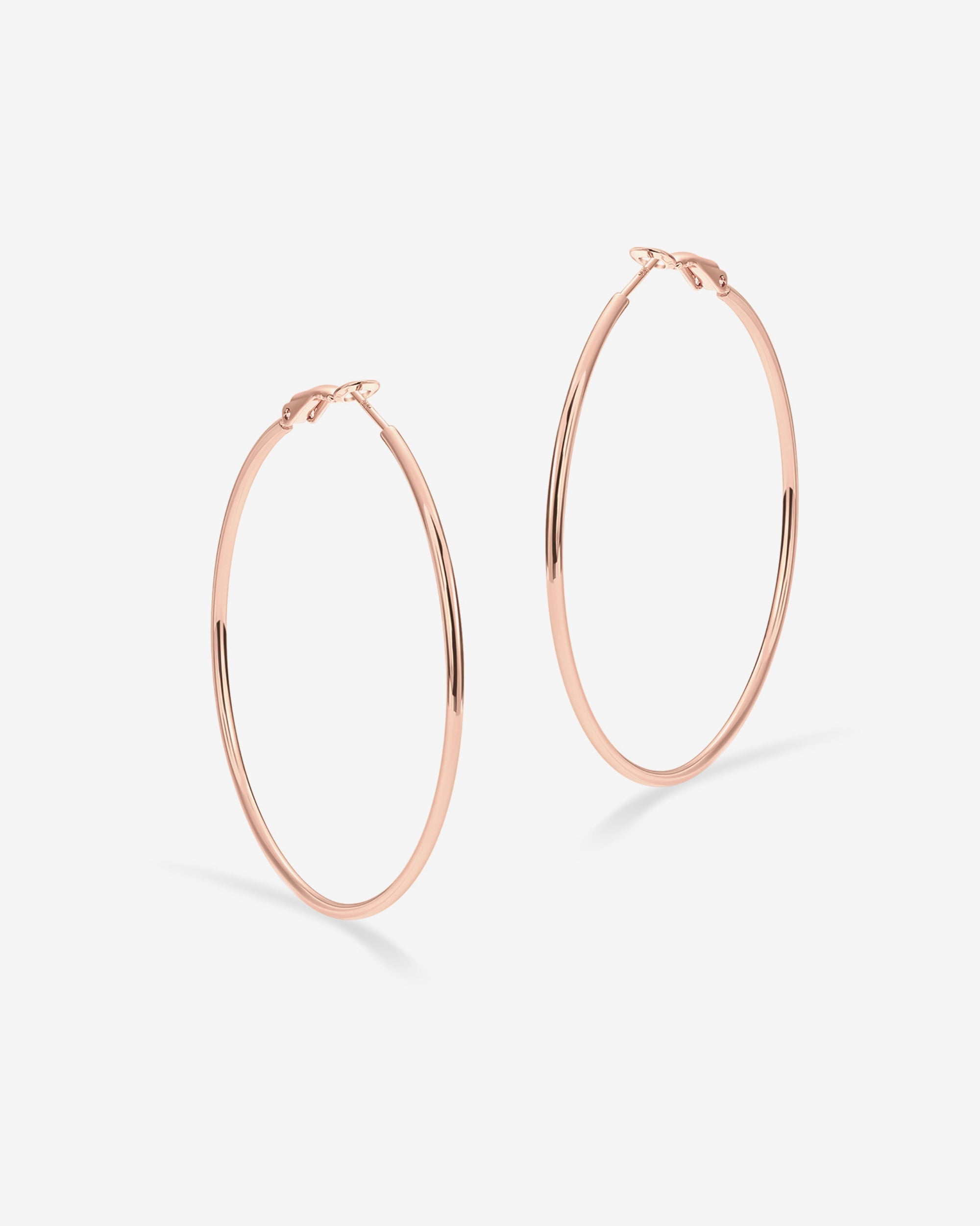 Clasp Back Thin Hoops