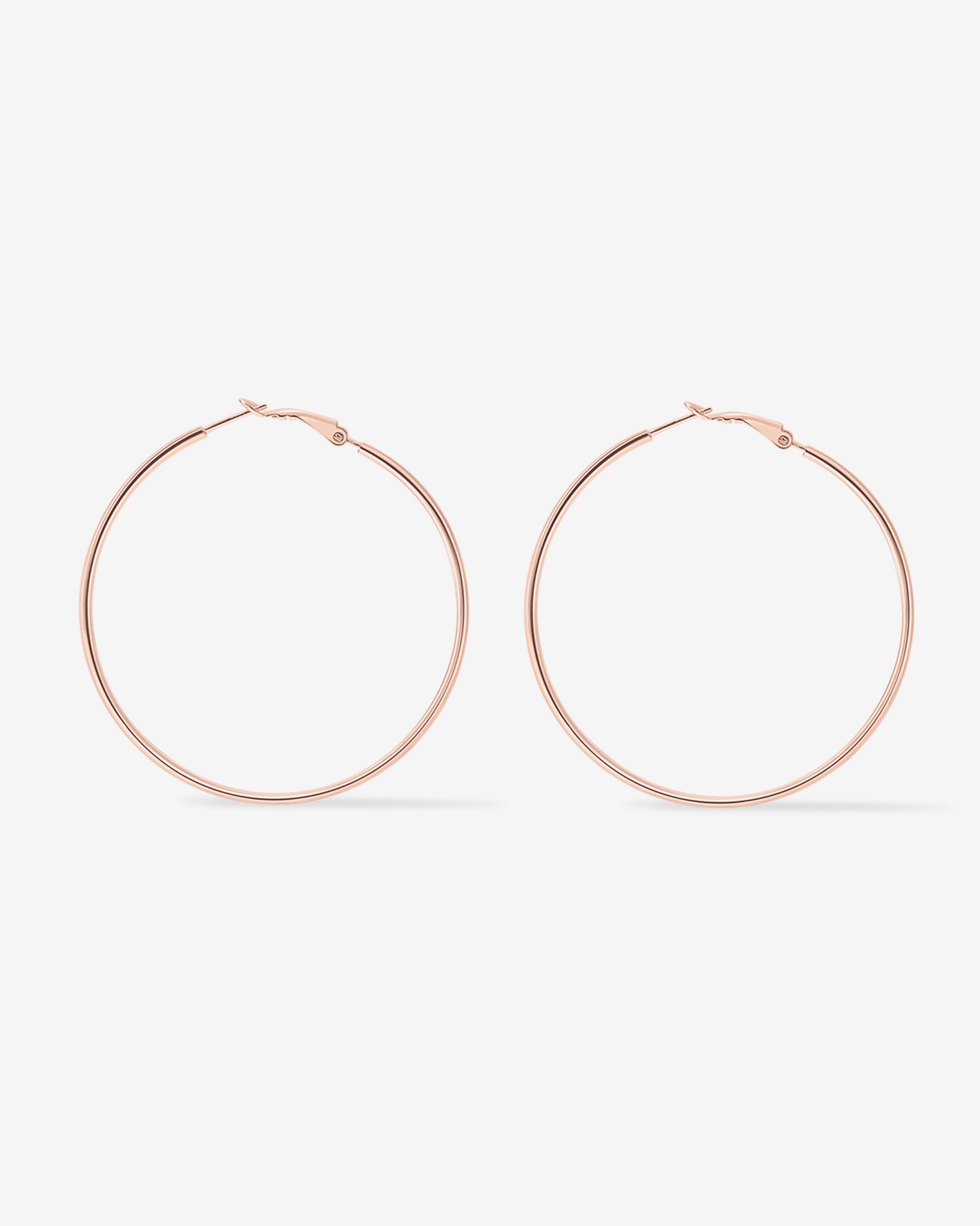 Clasp Back Thin Hoops