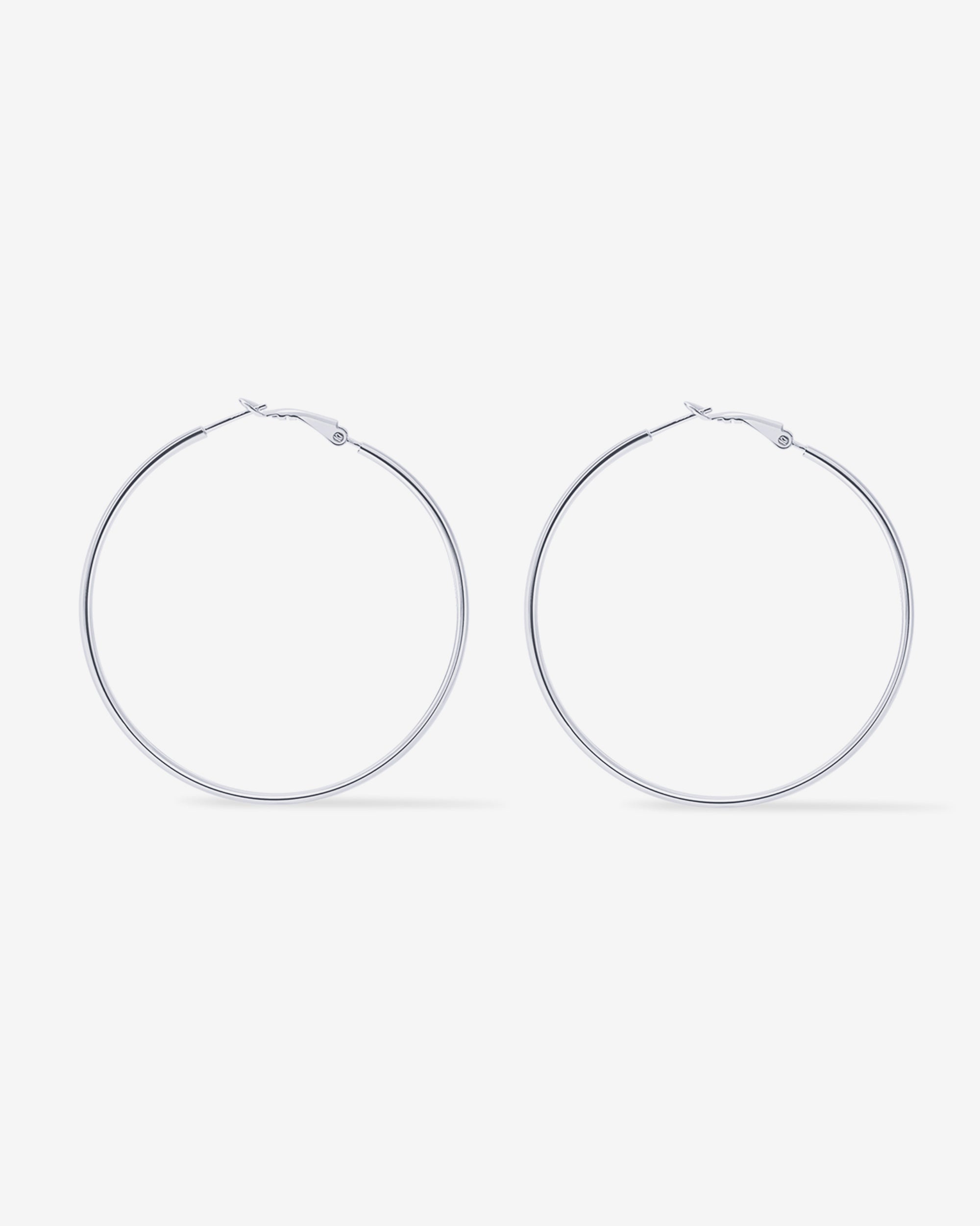 Clasp Back Thin Hoops