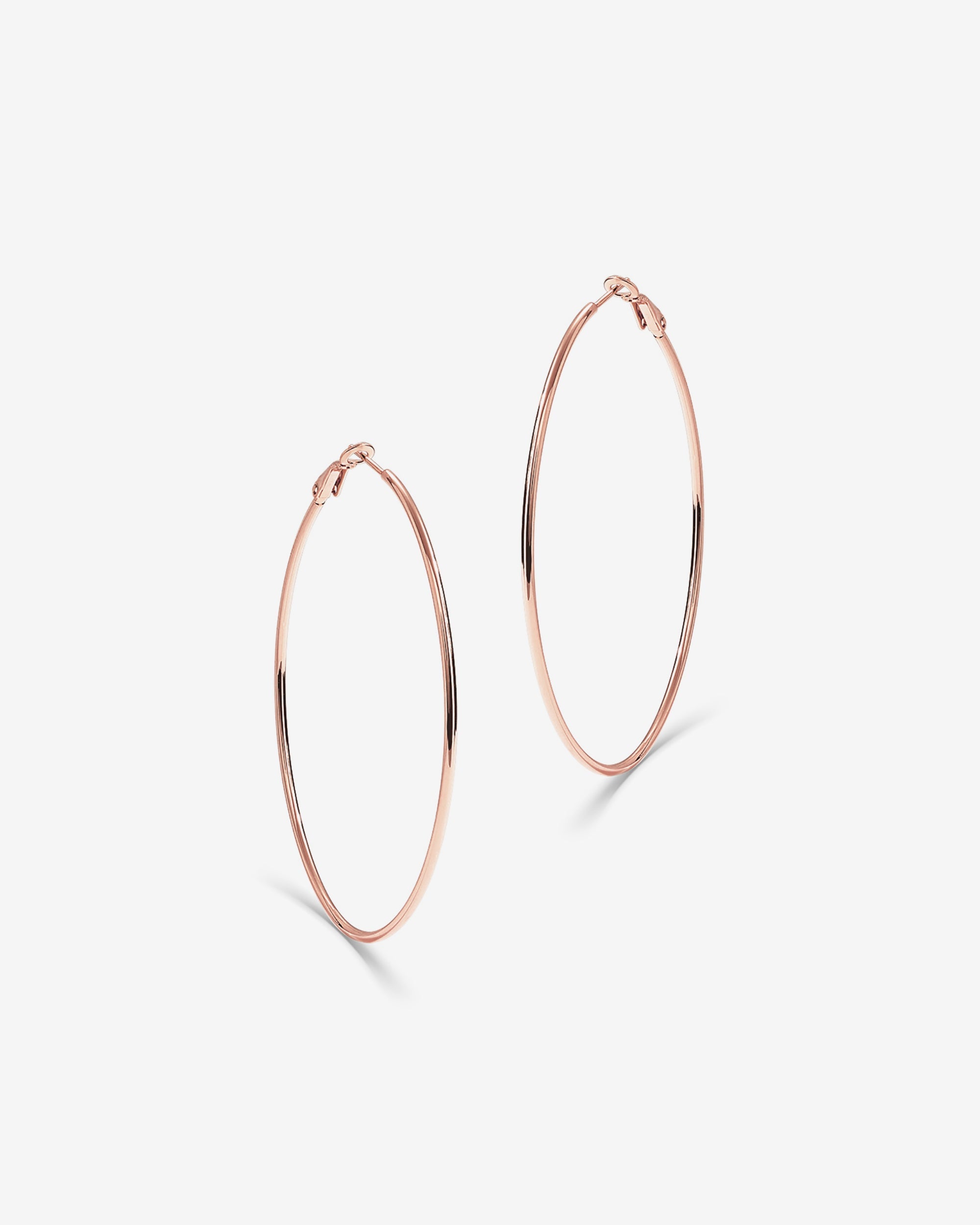 Clasp Back Thin Hoops