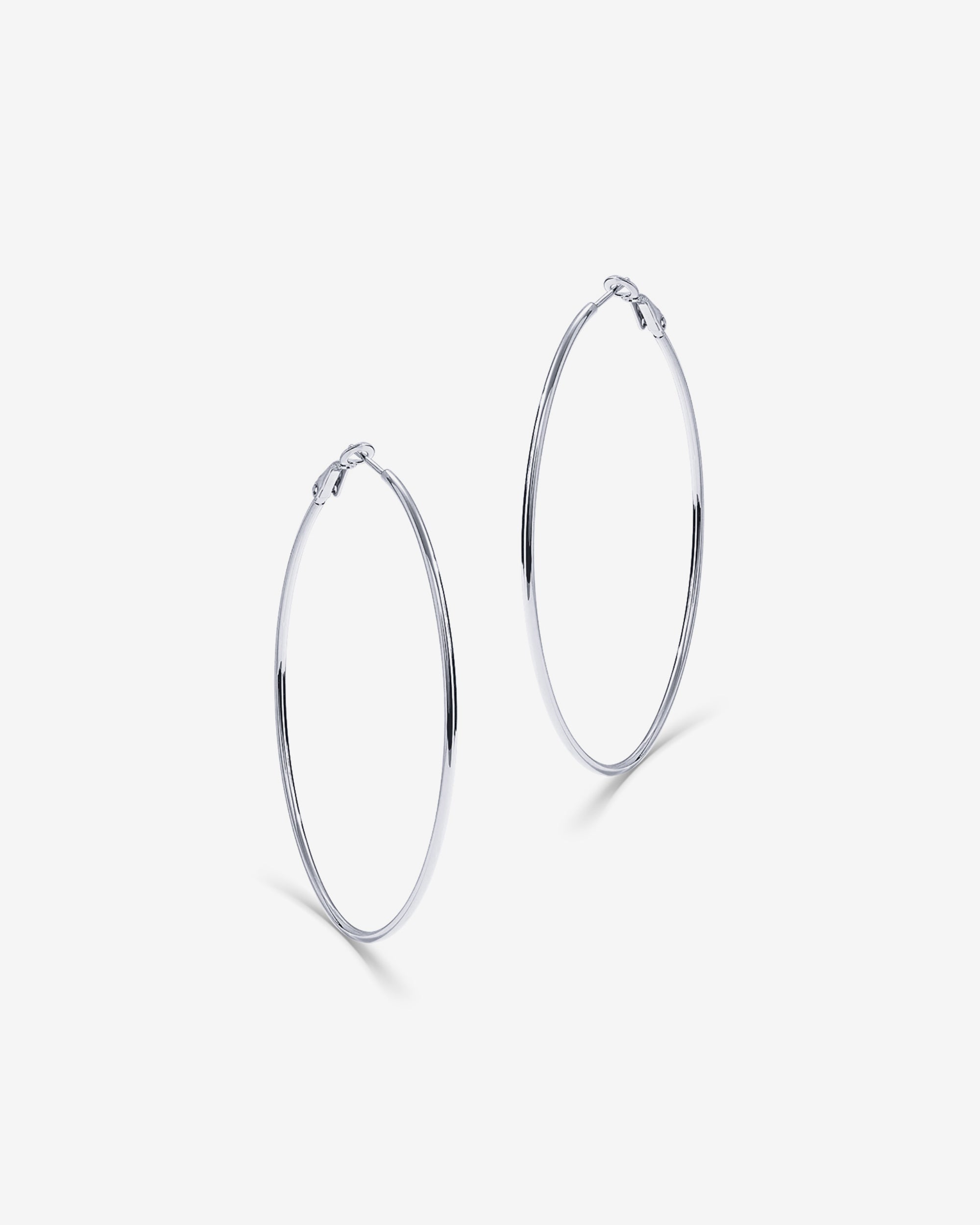 Clasp Back Thin Hoops