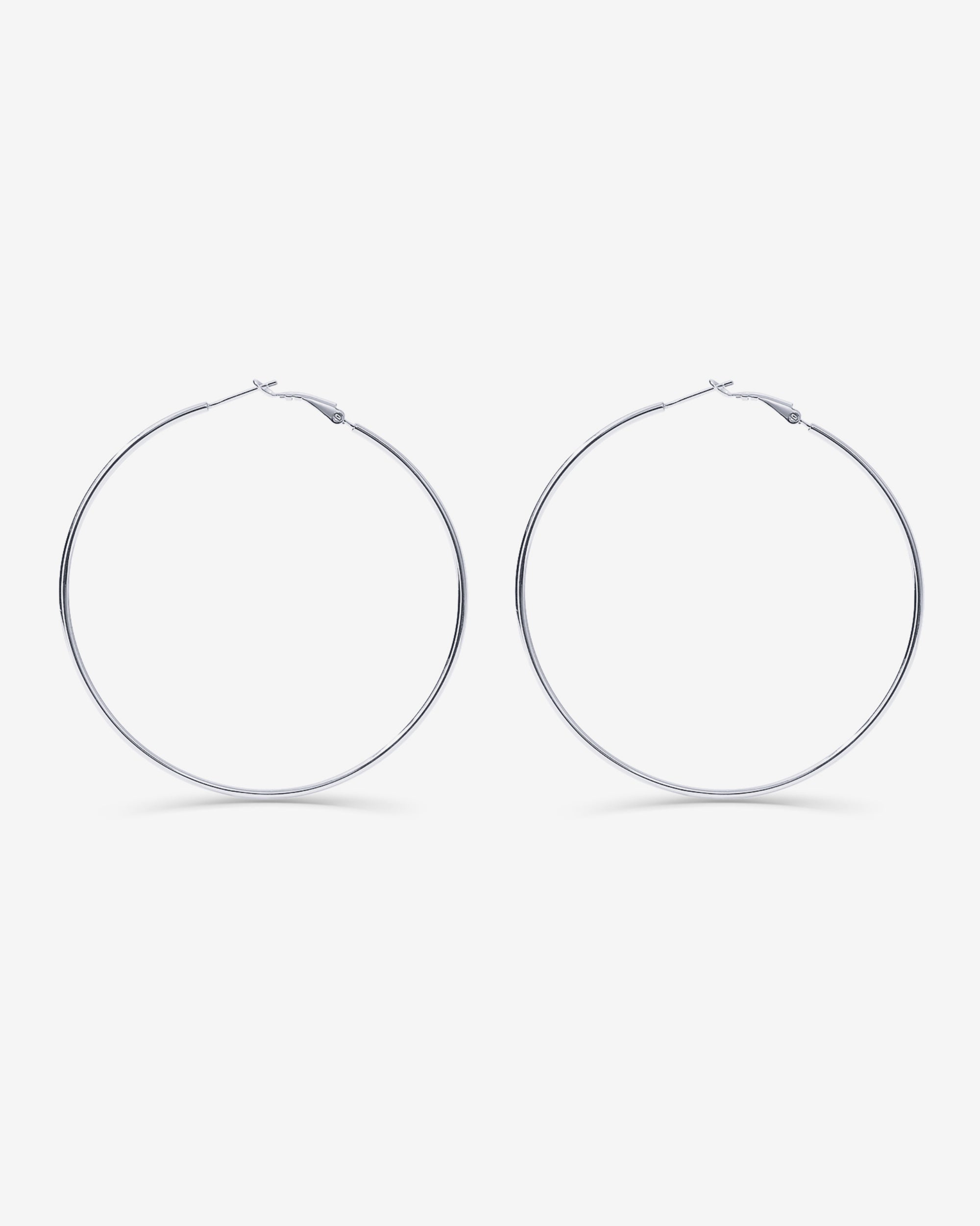 Clasp Back Thin Hoops