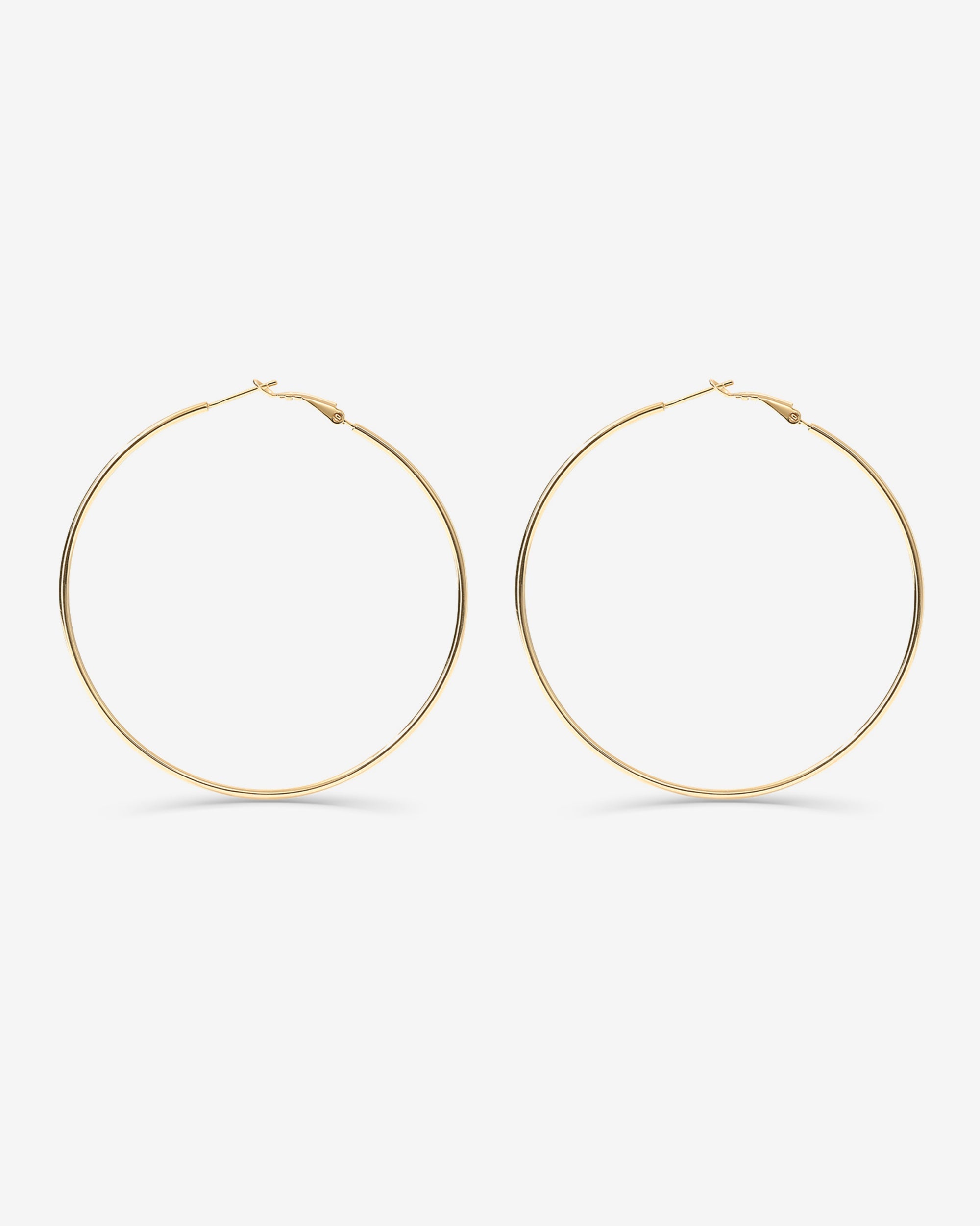 Clasp Back Thin Hoops