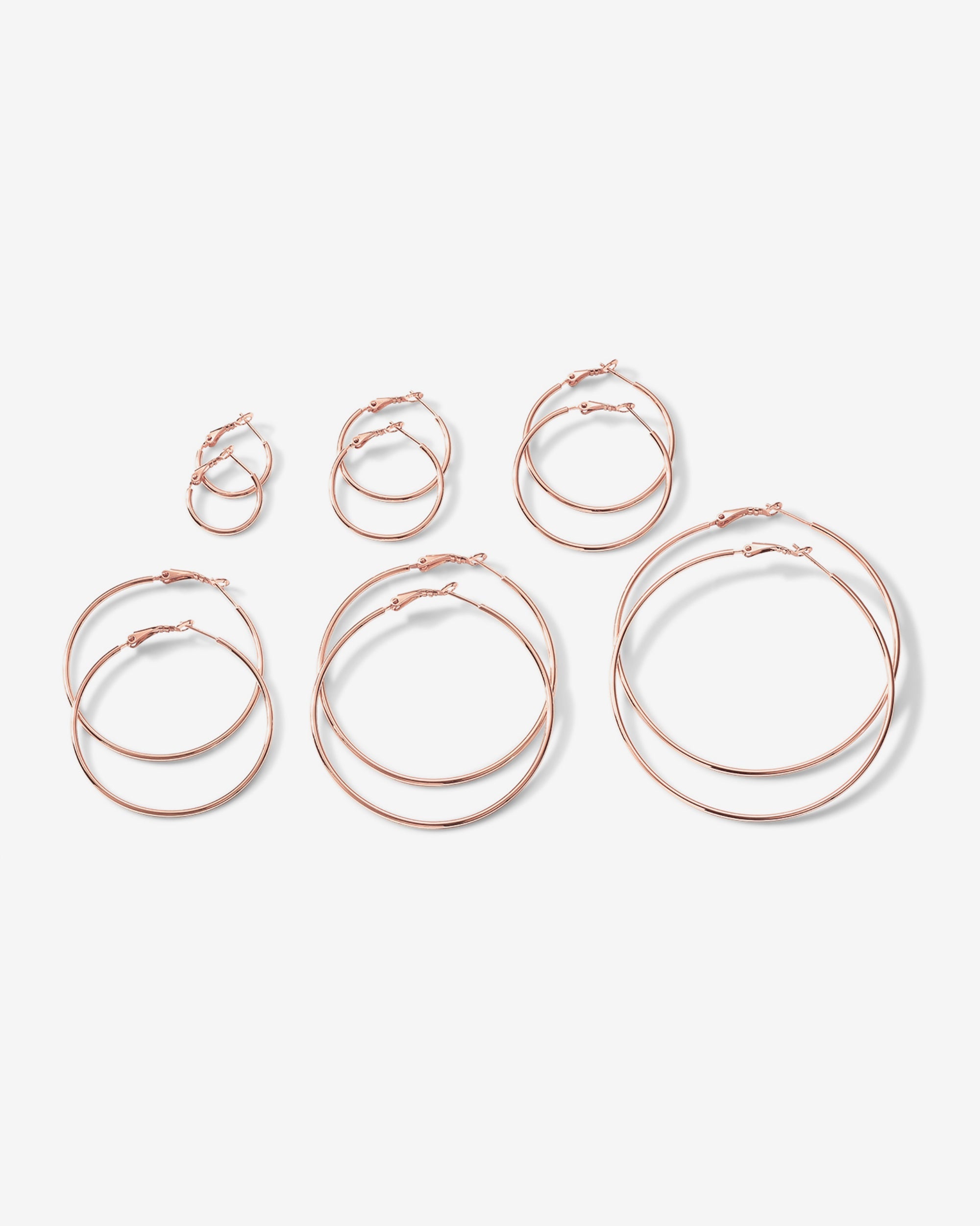 Clasp Back Thin Hoops