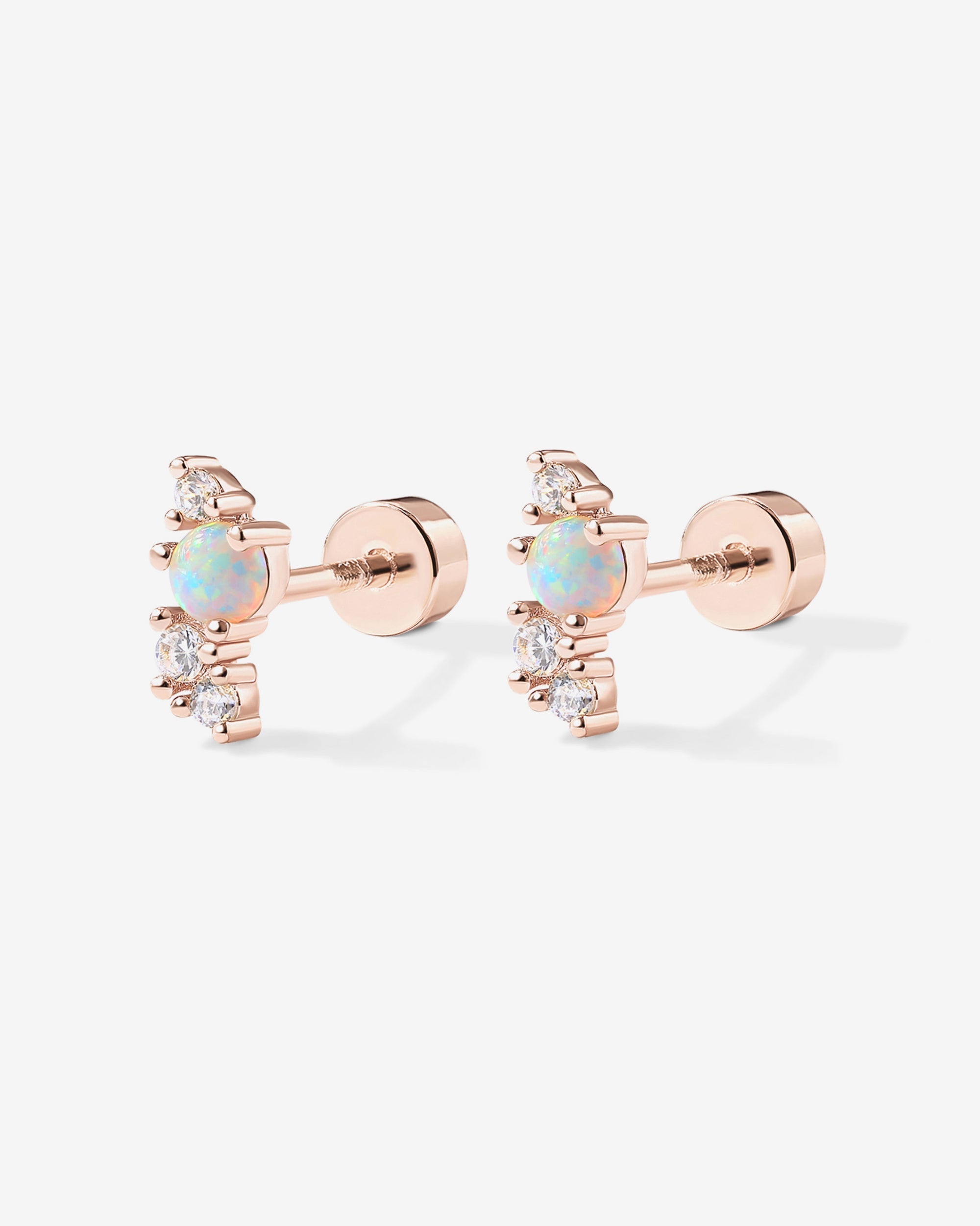 Opal Screw Back Studs
