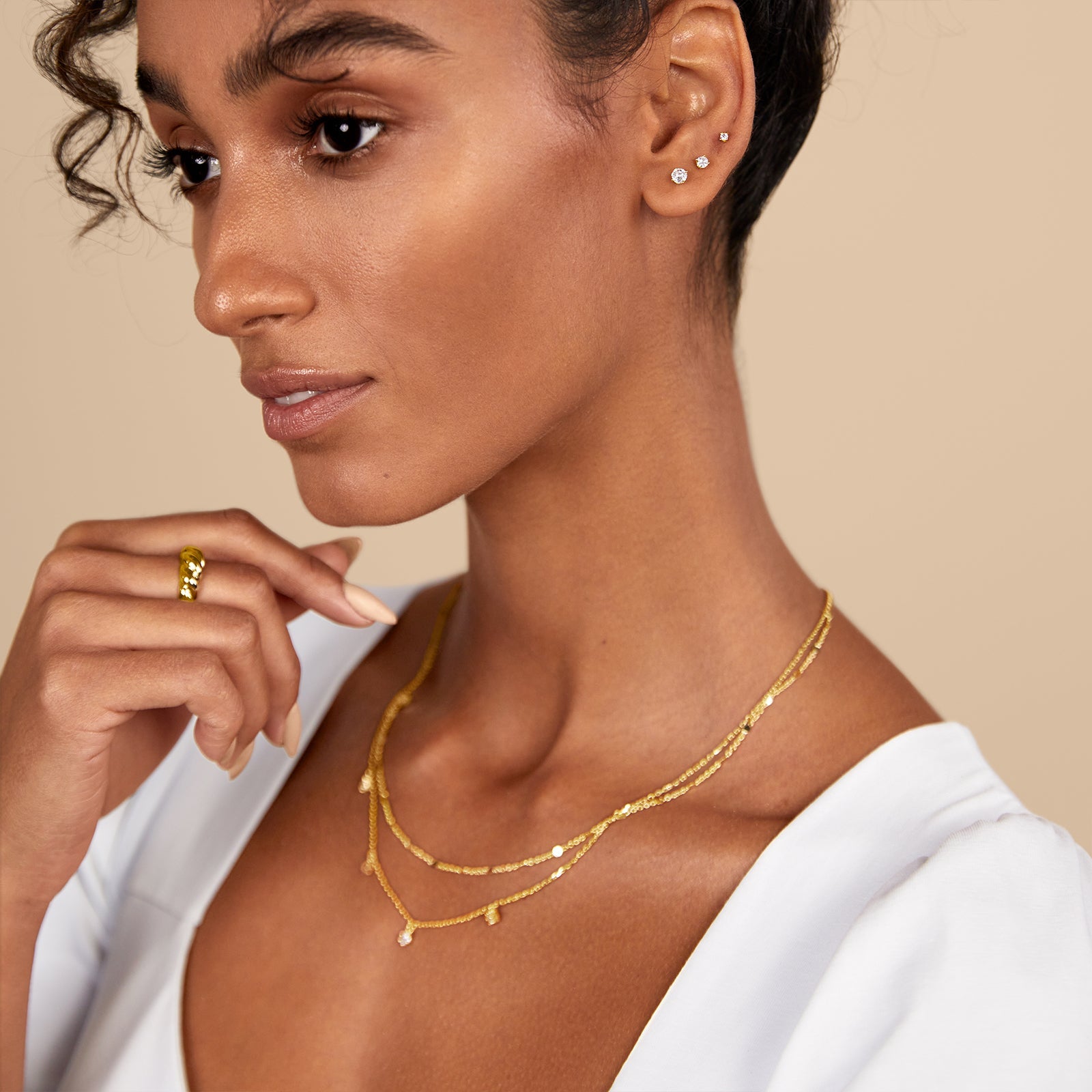 Cubic Zirconia Stud Screwbacks