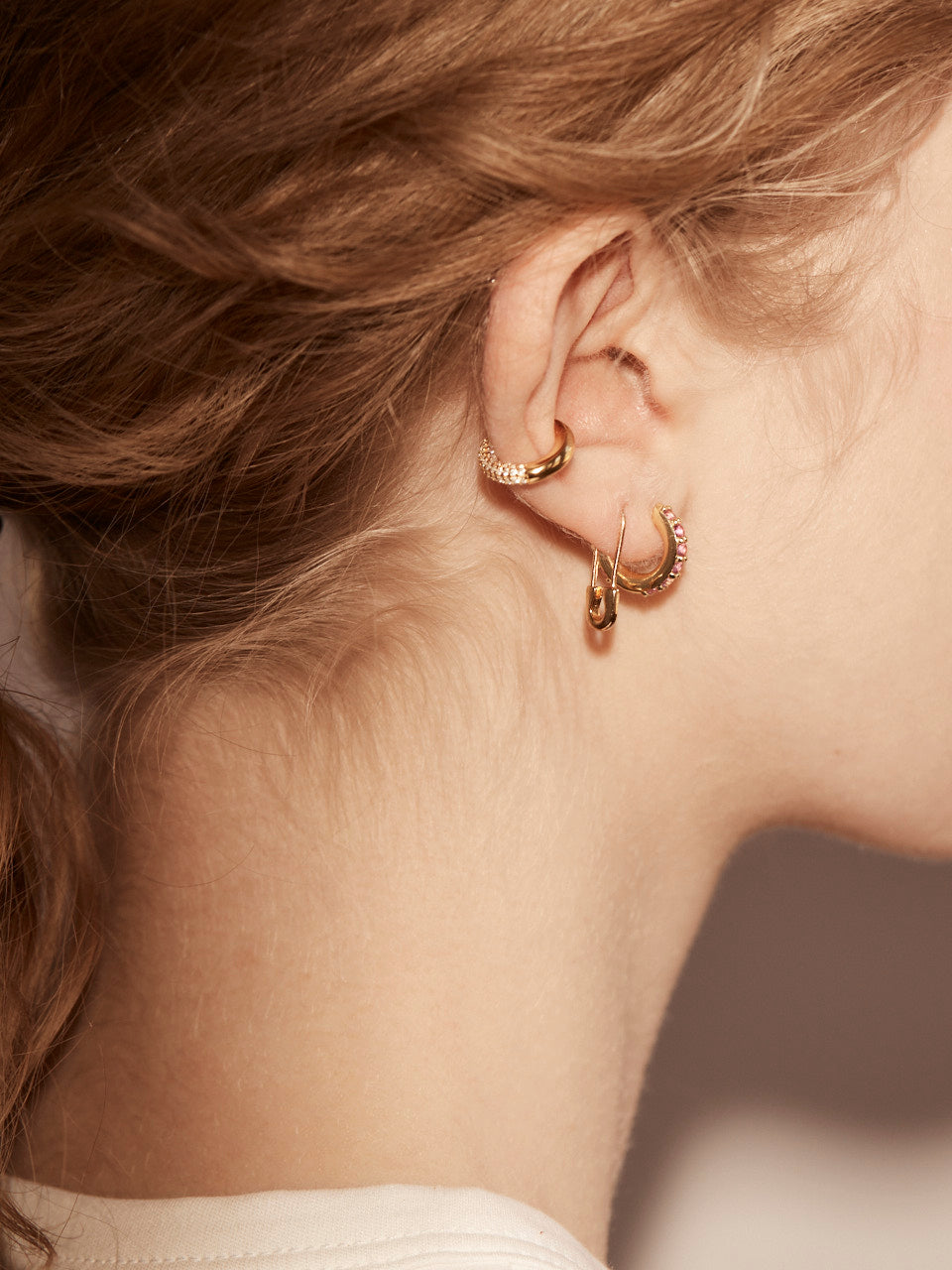 Mini Spillo 18K Gold Earrings - S