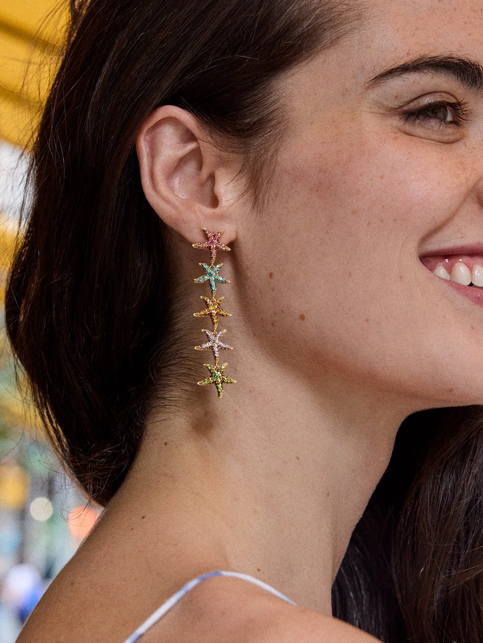Kiana Starfish Earrings - Multi