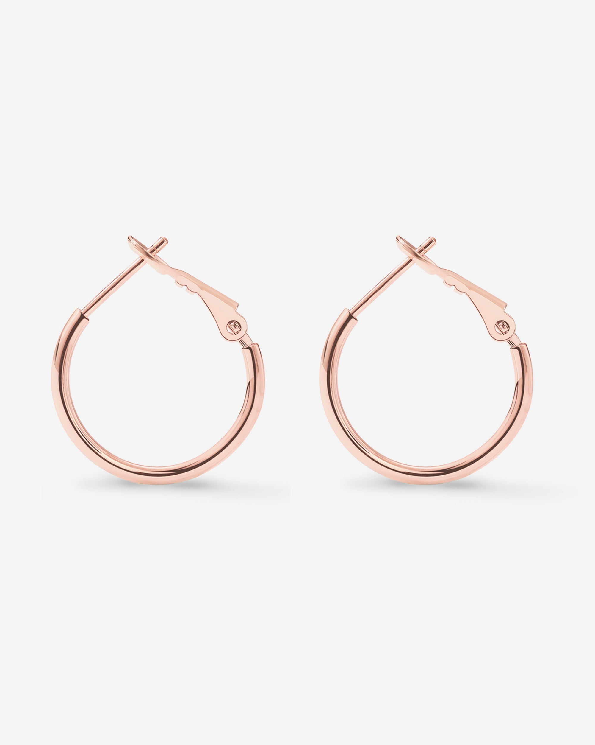 Clasp Back Thin Hoops