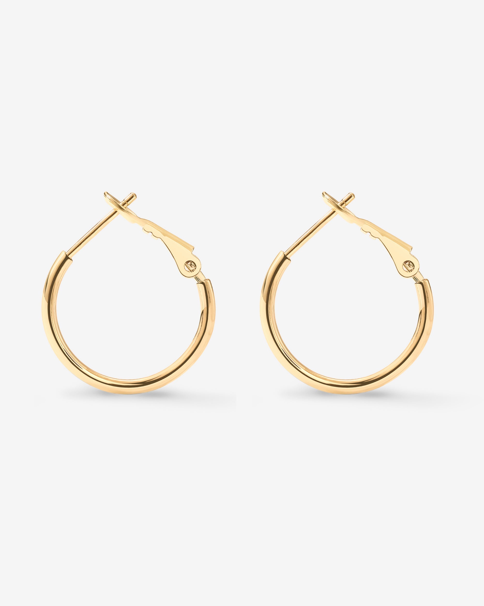 Clasp Back Thin Hoops