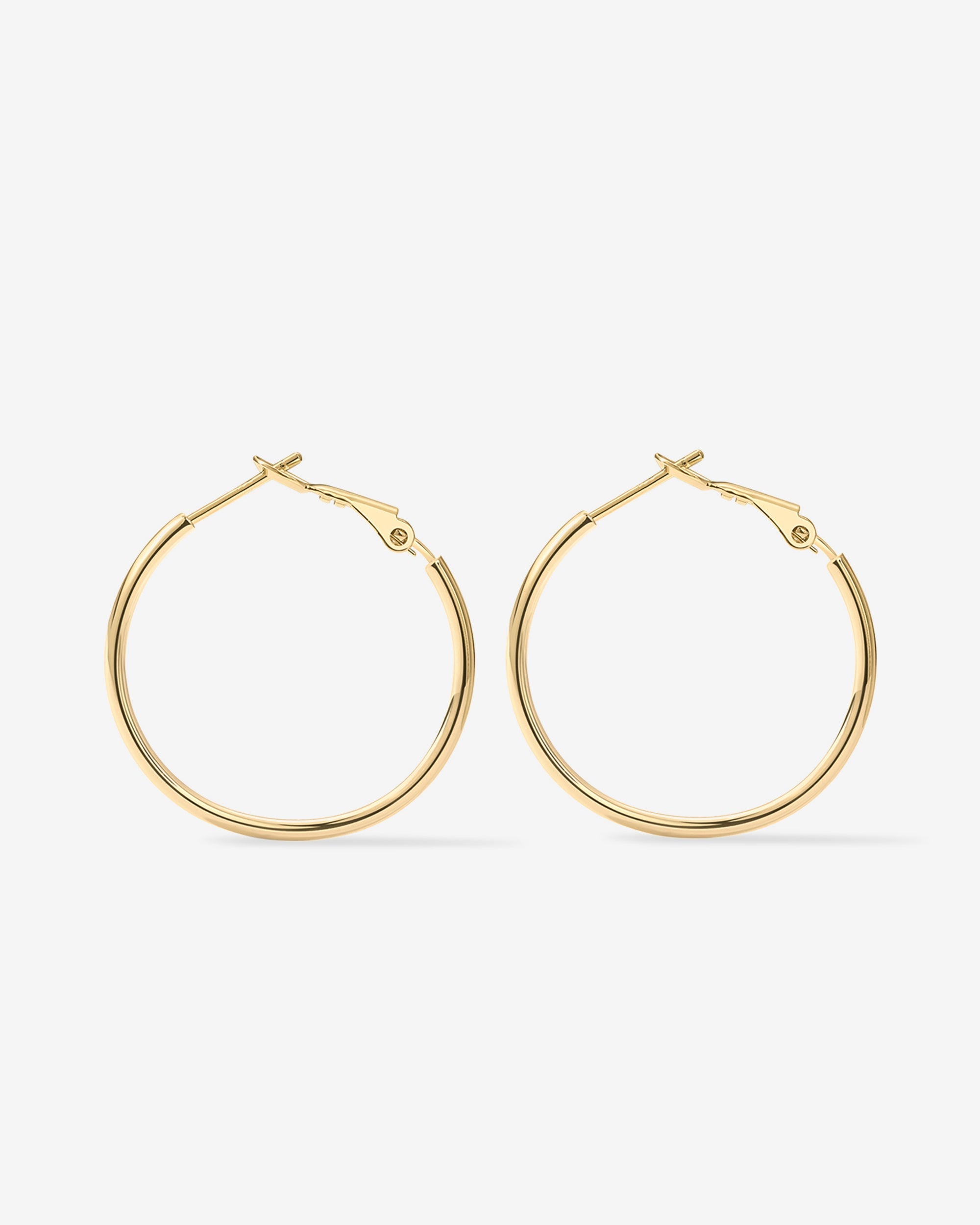 Clasp Back Thin Hoops