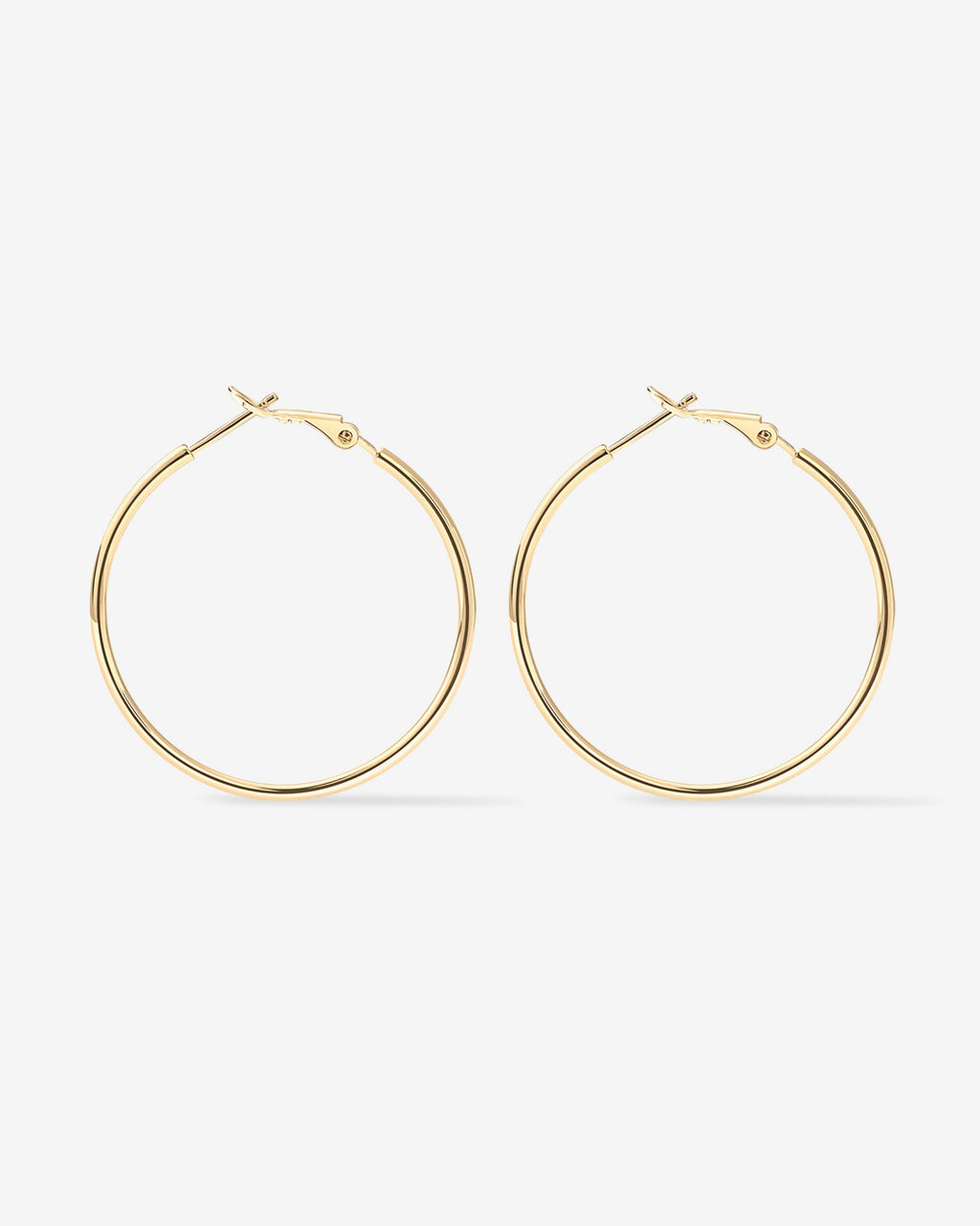 Clasp Back Thin Hoops