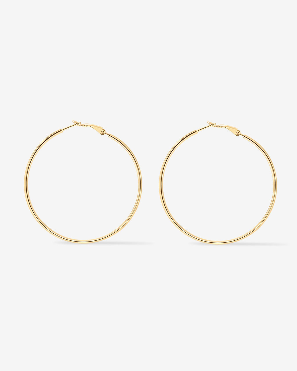 Clasp Back Thin Hoops