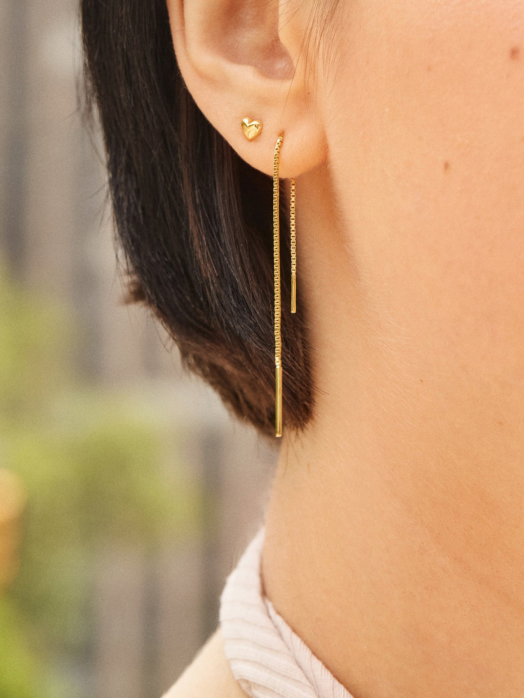 Adrianna 18K Gold Earrings - Pavé Heart