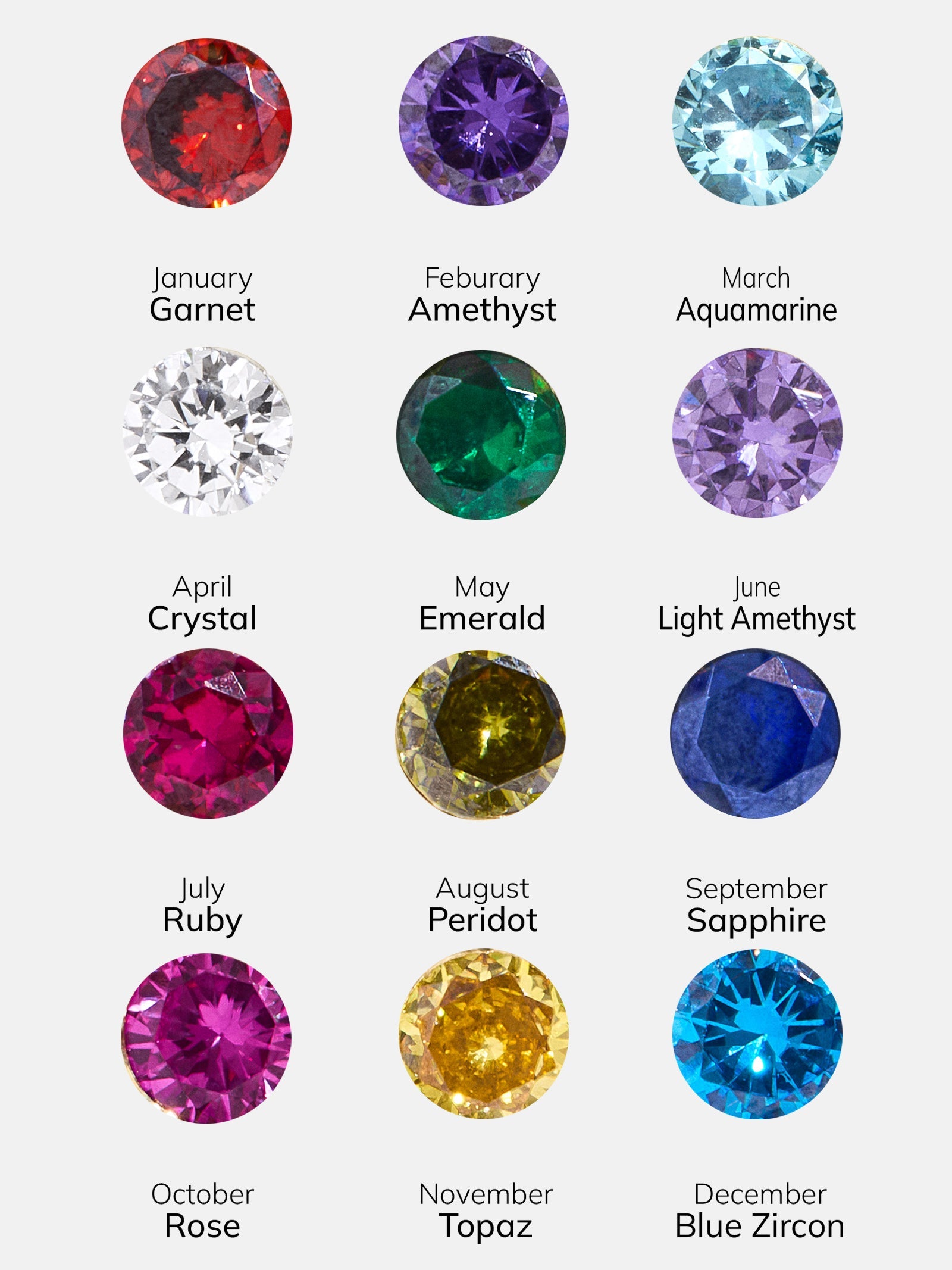 Sydney 18K Gold Birthstone Earrings - Crystal